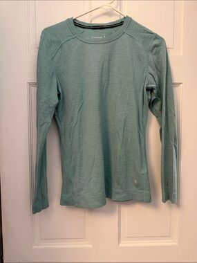 Smartwool Long Sleeve Crew Top in Teal
